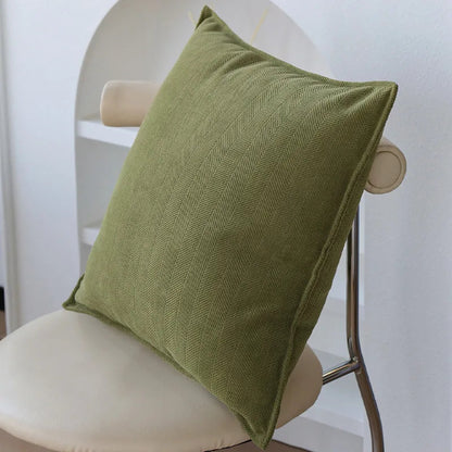 Elegant Green Jacquard Decorative Pillow Cover 14815666602310-1