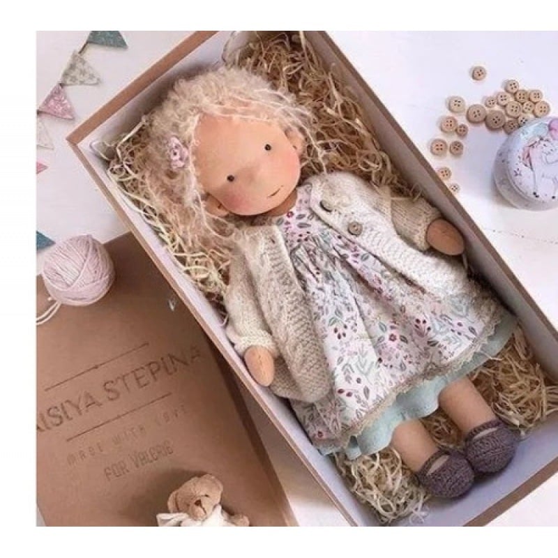 Gift for Kids-Handmade Waldorf Doll 8959340413209-1