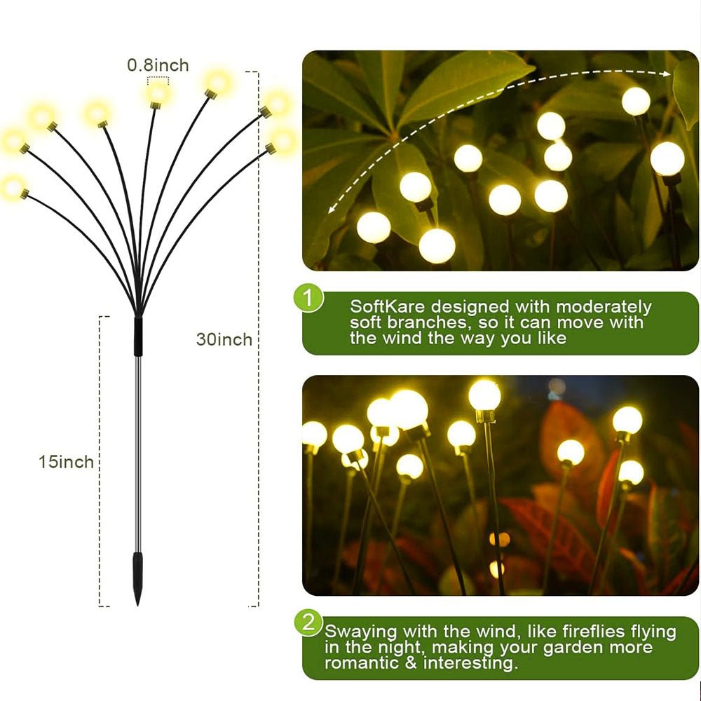 Solar Garden Light Creates Firefly Glow Effect For Magical Outdoor Ambience 14814333370694-1