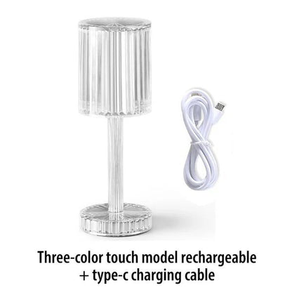Touch Control Crystal Lamp For Elegant Bedroom Ambient Night Lighting 8656143778073-1