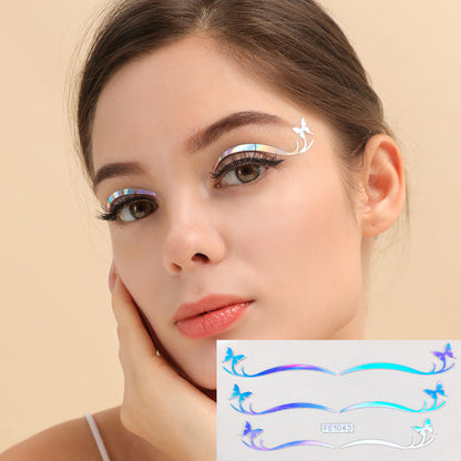 Simulated 3D Eyeliner Sticker Multi-coloured make-up eye stickers decorative make-up eyeliner stickers new 8901483757849-1