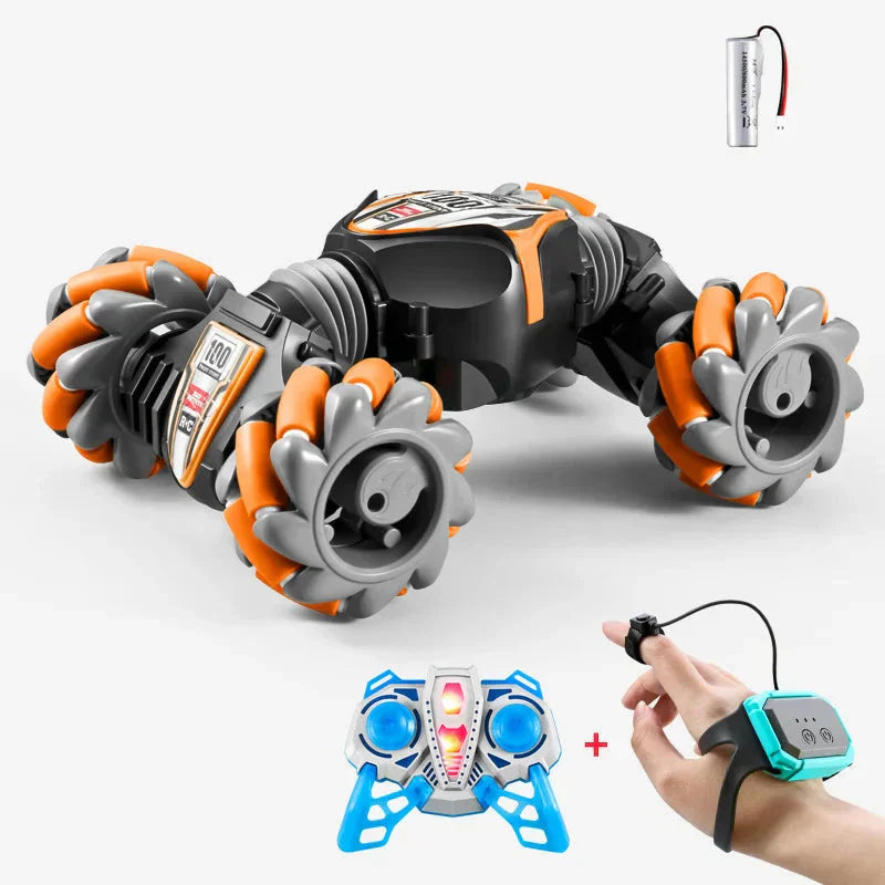 Remote Control Stunt Car 360° Spins Gesture Durable Rechargeable Toy 14899008307526-1