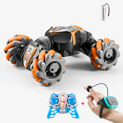 Remote Control Stunt Car 360° Spins Gesture Durable Rechargeable Toy 14899008307526-1