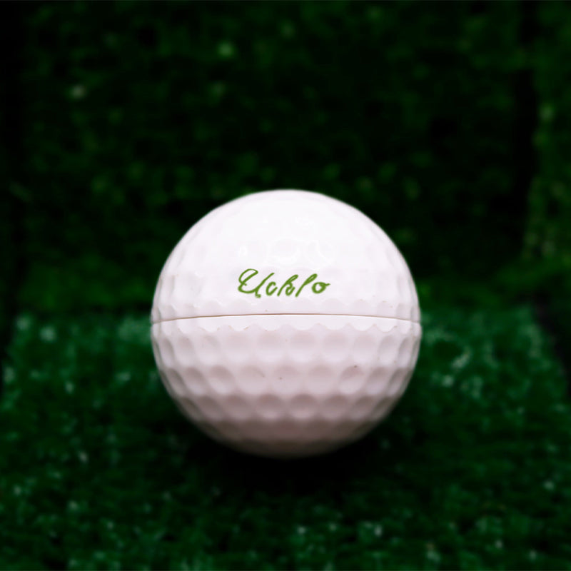 Golf Ball Herb Grinder Stash Container Tee Pipe Set 9588273021230-1