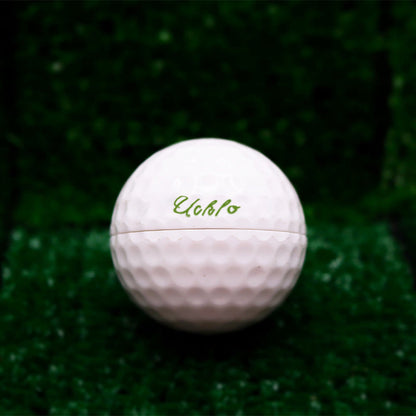 Golf Ball Herb Grinder Stash Container Tee Pipe Set 9588273021230-1