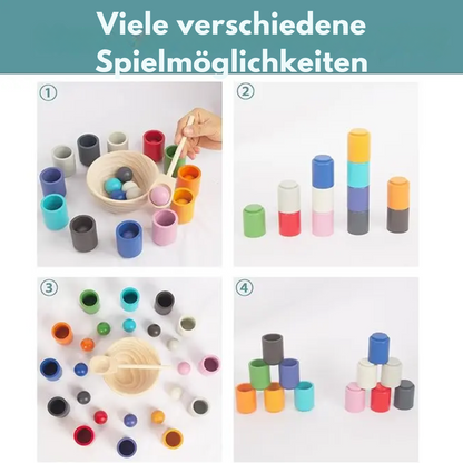 Sorting Toy | Fine Motor Skill Builder | Educational Cups & Balls Set 15181595738438-1