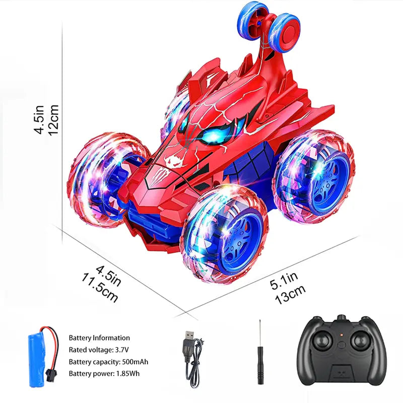 Aeroflux Spider Stunt Rc Car – 360° Drift, Led Lights & Rechargeable Power 15612154347900-1
