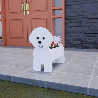 Adorable Dog Shaped Planter for Fun and Charming Garden Decor 15051841143110-1