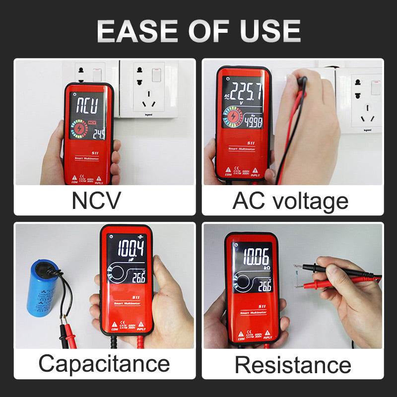 Professional Digital Multimeter With Voltage Current Resistance Frequency Capacitance Measurement 8896896532782-1