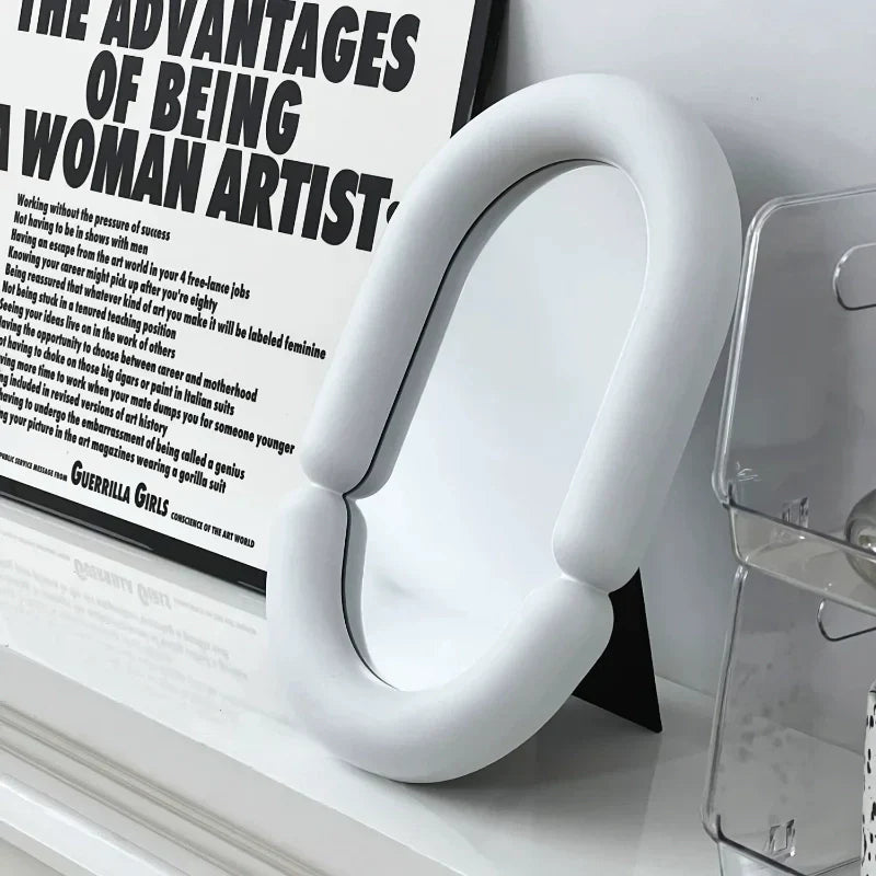 Elegant Irregular Oval Shaped Tabletop Mirror For Home Décor 14815621120326-1