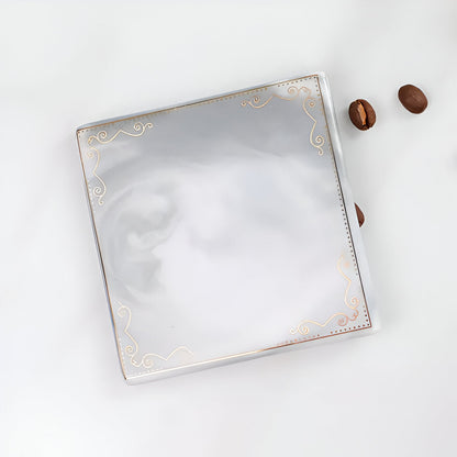 Golden Edge Marble Ceramic Coasters 14815669813574-1