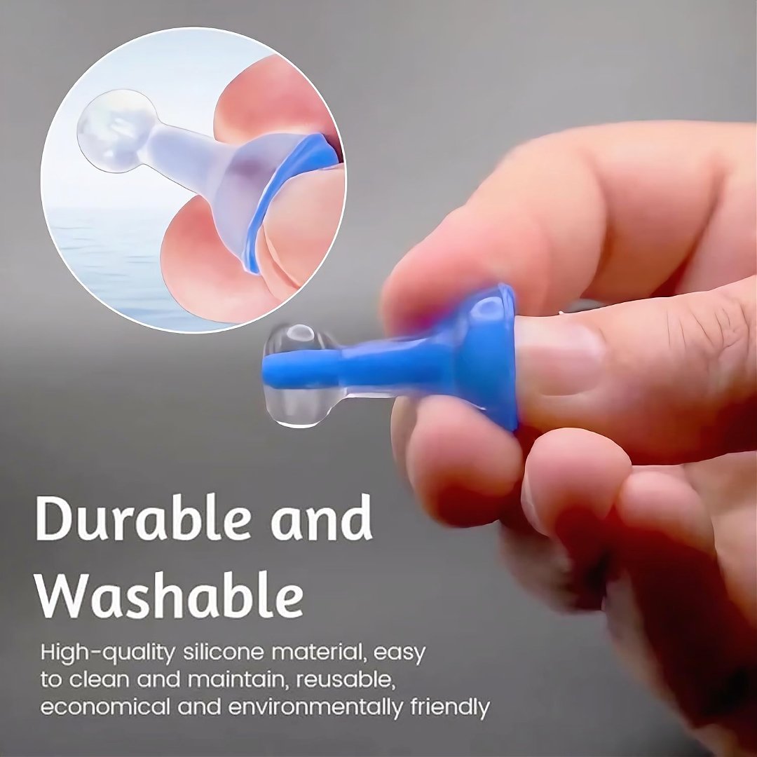 Inflatable Earplugs Block Noise With Comfortable Waterproof Silicone Fit 15170508751174-1