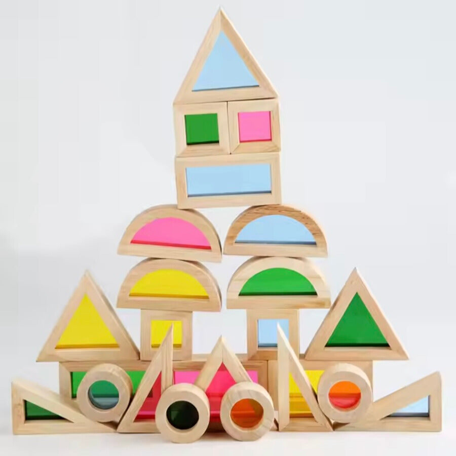 Wooden Rainbow Puzzle for Toddlers’ Color Learning and Fine Motor Skills 10397598351694-1