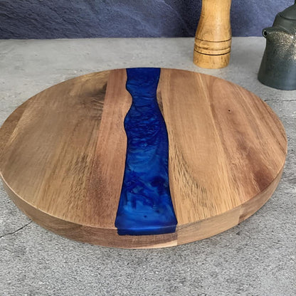 Artisan Epoxy Round Wood Chopping Board 9633000522014-1