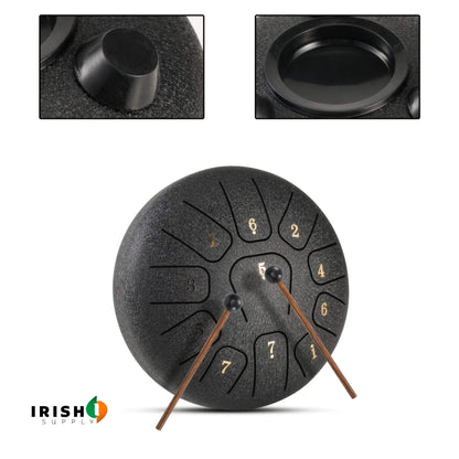 8-Tone Steel Tongue Drum for Meditation, Yoga & Relaxation 9848669110618-1