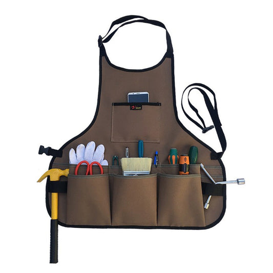 Durable Apron With Multiple Pockets For Woodworking Craft Tool Storage 6851393224804-1