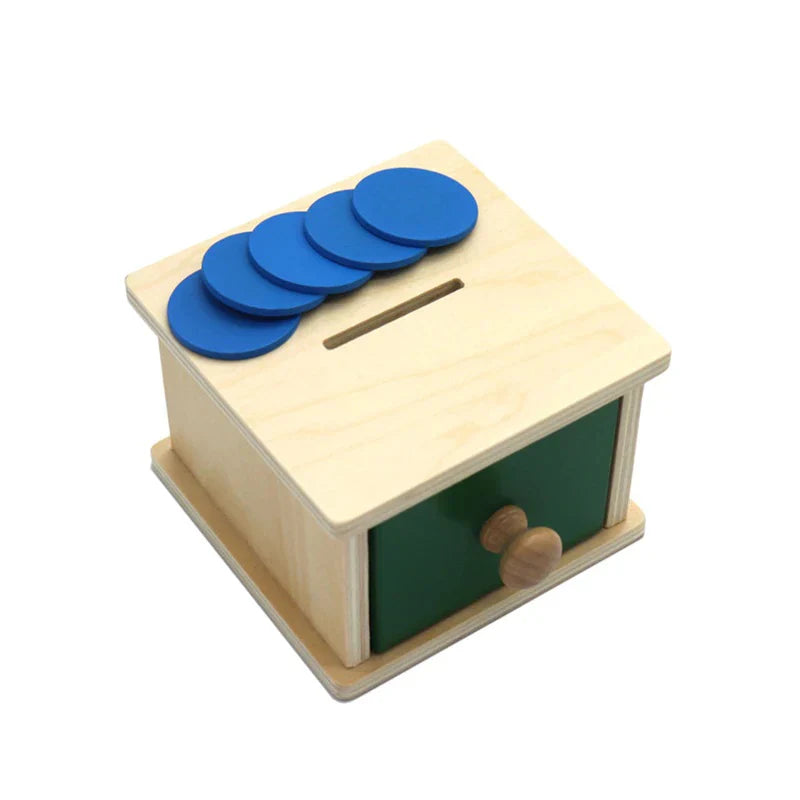 Wooden Coin Drop Game for Toddlers to Build Fine Motor Skills 15106711126361-1
