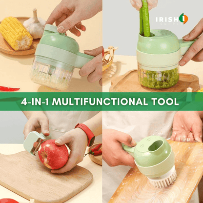 Effortless 4-in-1 Wireless Vegetable Slicer Peeler Chopper 8602952434010-1