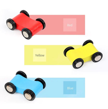 Wooden Car Ramp Race Track – Nostalgic Fun for Little Car Fans