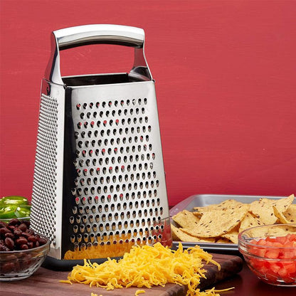Professional Stainless Steel Box Grater For Cheese Vegetables And Fruits 6851422290020-1