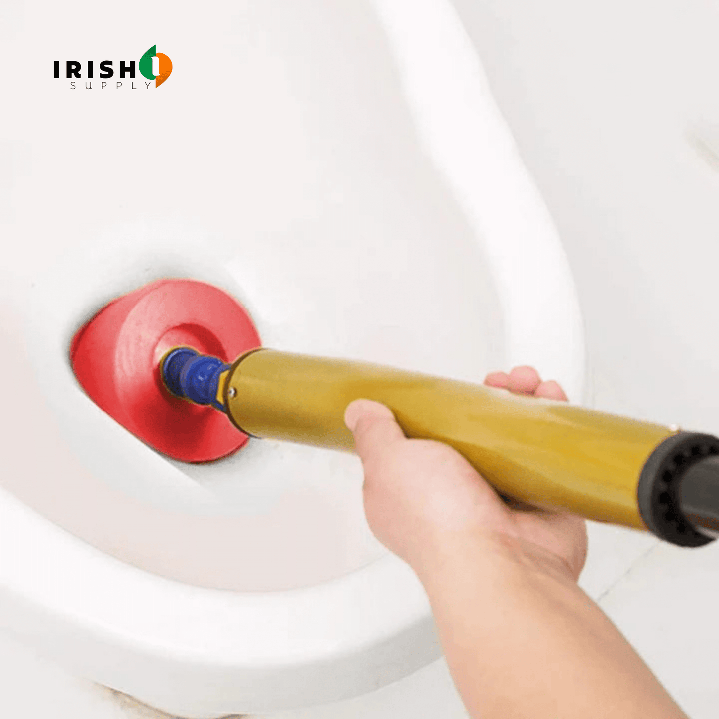 Powerful Plunger for Clogged Drains, Toilets, Sinks & Bathtubs 9107319095642-1