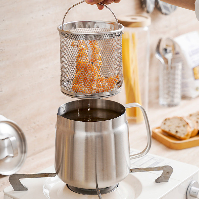 Stainless Steel Kitchen Oil Filter Storage Grease Separator Cooking Pot 11422293164300-1
