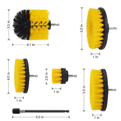 Power Drill Scrubber Brush Kit For Multi-Surface 7931610726683-1