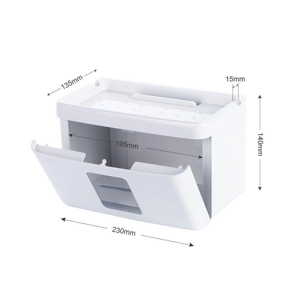 Wall Mounted Waterproof Paper Towel Holder For Convenient Bathroom Storag 6851515285604-1