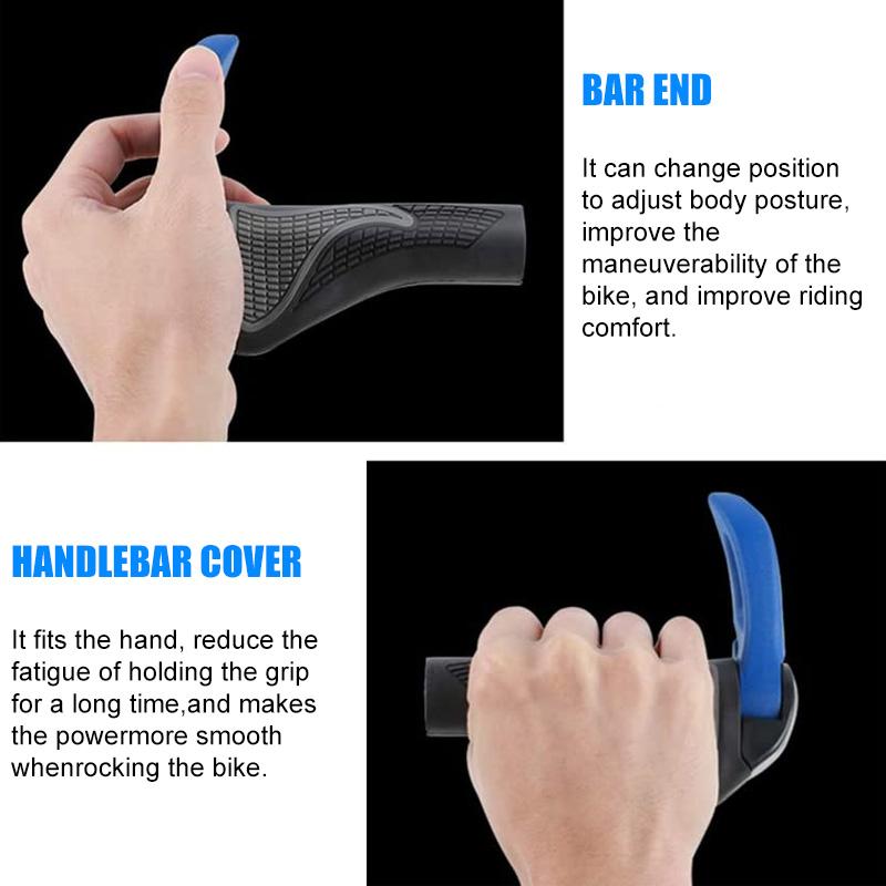 Ergonomic Bicycle Grips For Comfortable Riding Control And Hand Protection 6851426746468-1