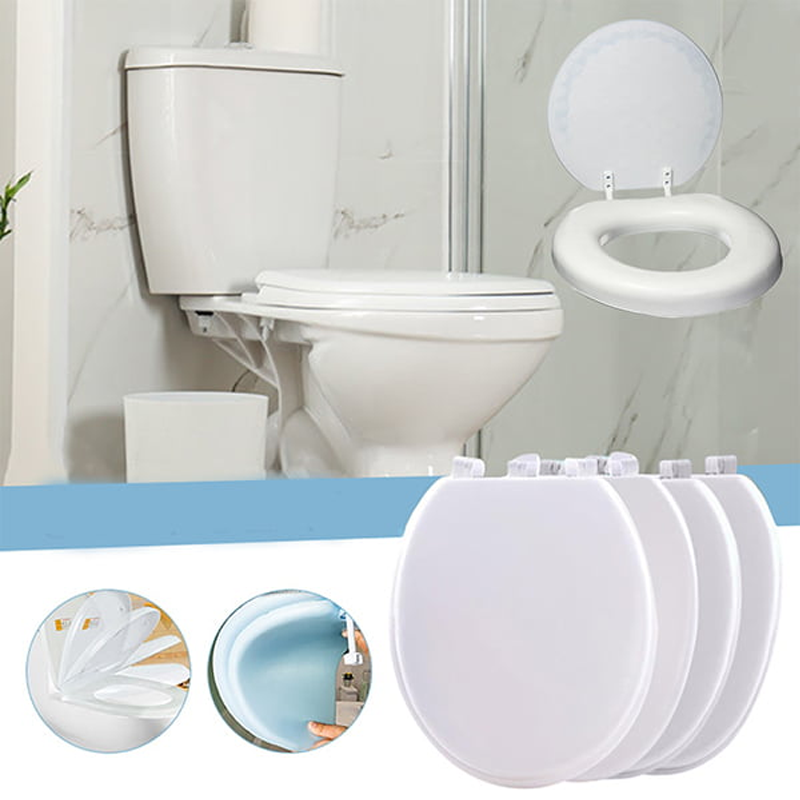 Soft Foam Toilet Seat Cushion With Silent Close Comfortable Design 6849871151204-1