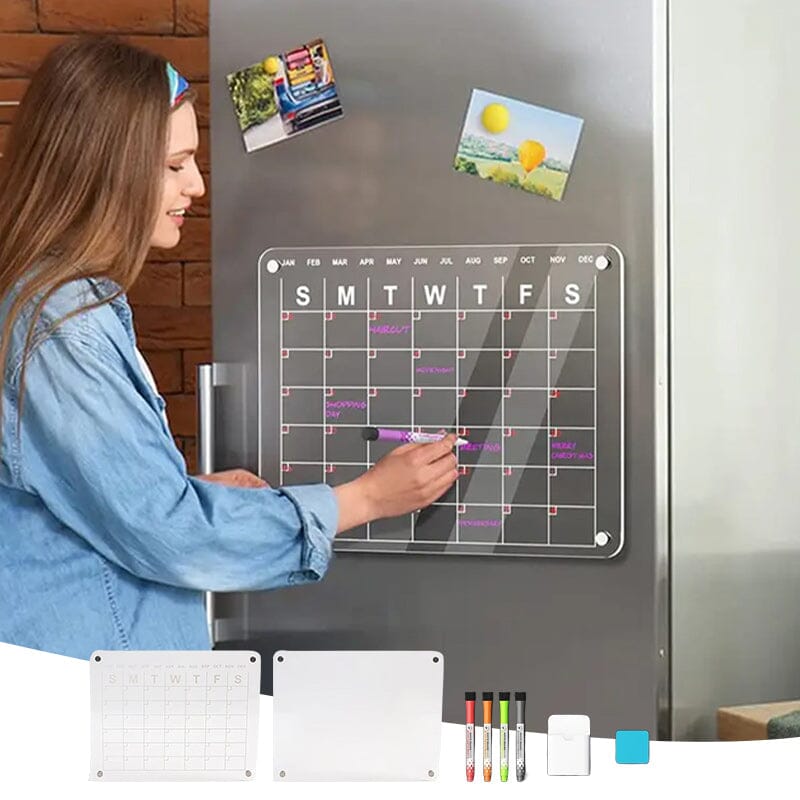 Transparent Magnetic Dry Erase Wall Calendar Board For Office Home 7253639856228-1