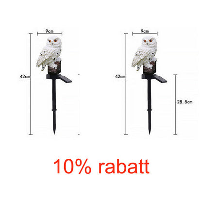 Solar Owl Garden Statue With Led Lights For Night Ambience 14969930023238-1