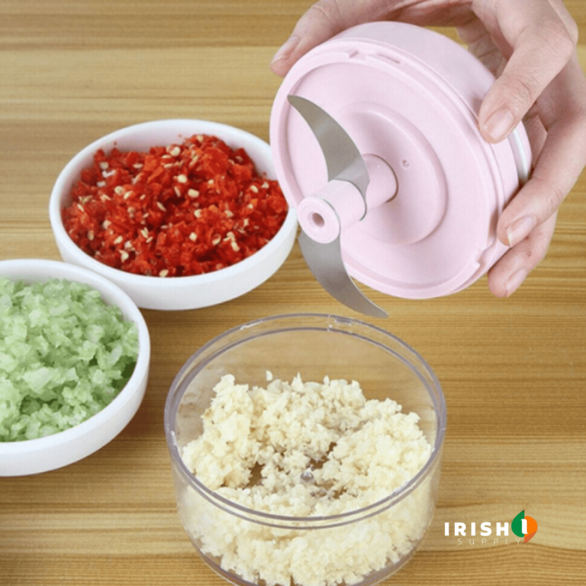 One-Touch Cordless Usb Electric Food Chopper Slicer 7931597291803-1