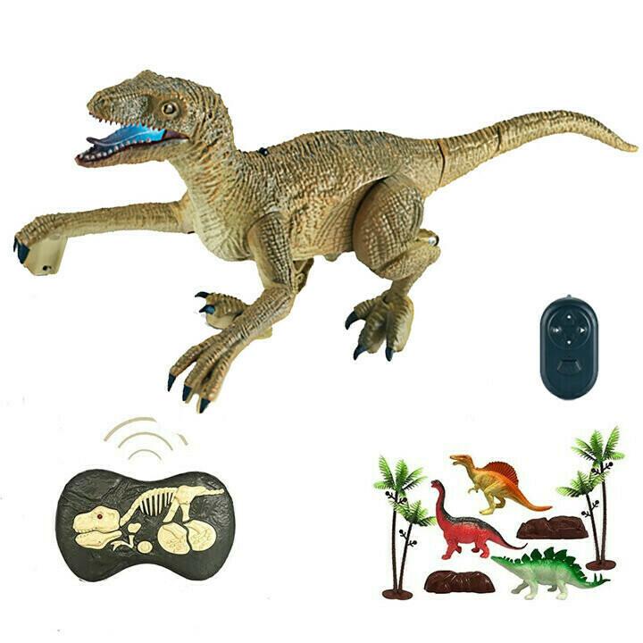 Remote Control Walking Dinosaur Toy With Sounds Lights Actions 14980682416454-1