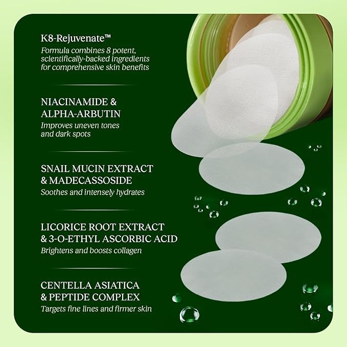 Exfoliating Face Pads for Bright Smooth Youthful Skin Renewal 15051805425990-1