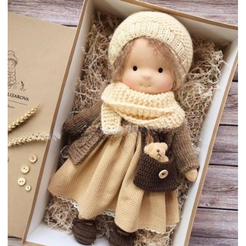 Gift for Kids-Handmade Waldorf Doll 8959340413209-1