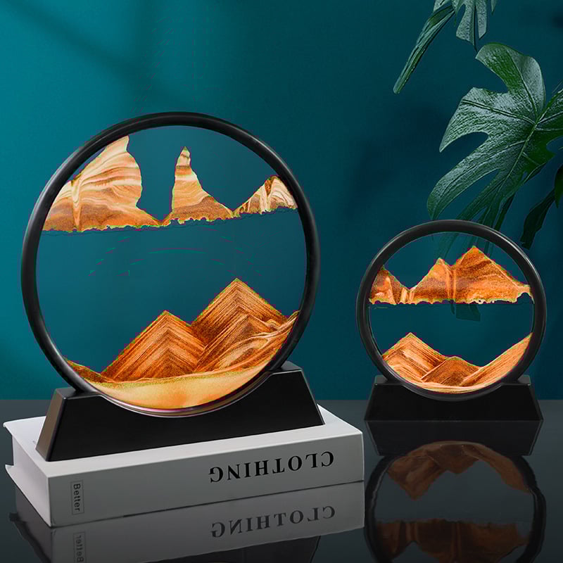 Moving Sand Art Frame for Relaxing and Elegant Home Decoration 15089492263238-1