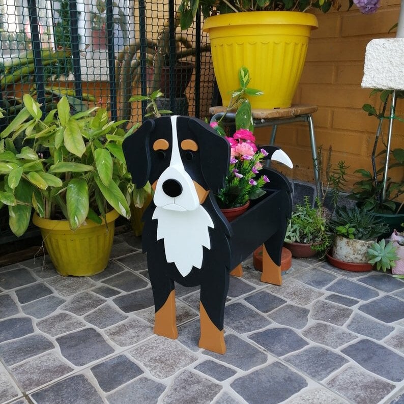Adorable Dog Shaped Planter for Fun and Charming Garden Decor 15051841143110-1