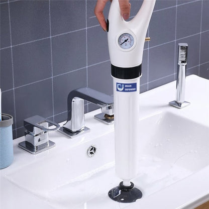 Rechargeable High Pressure Toilet Plunger Drain Clog Remover With Attachments 8545322434862-1