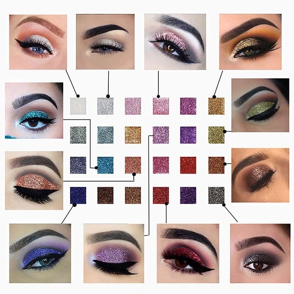 Glitter Eyeshadow Palette for Instant Radiance and Shimmering Eye Looks 15060752990534-1