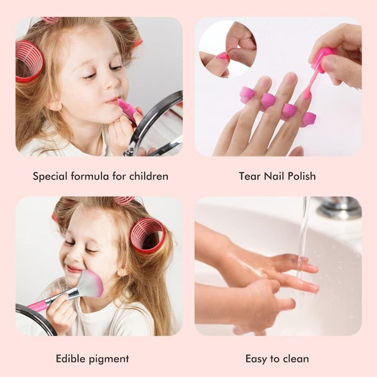 Washable Non Toxic Kids Makeup Set Fun Safe Educational Play (3+ years)