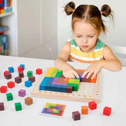 Rainbow Wooden Blocks Set for Toddlers’ Creative and Logical Play 10744076140878-1