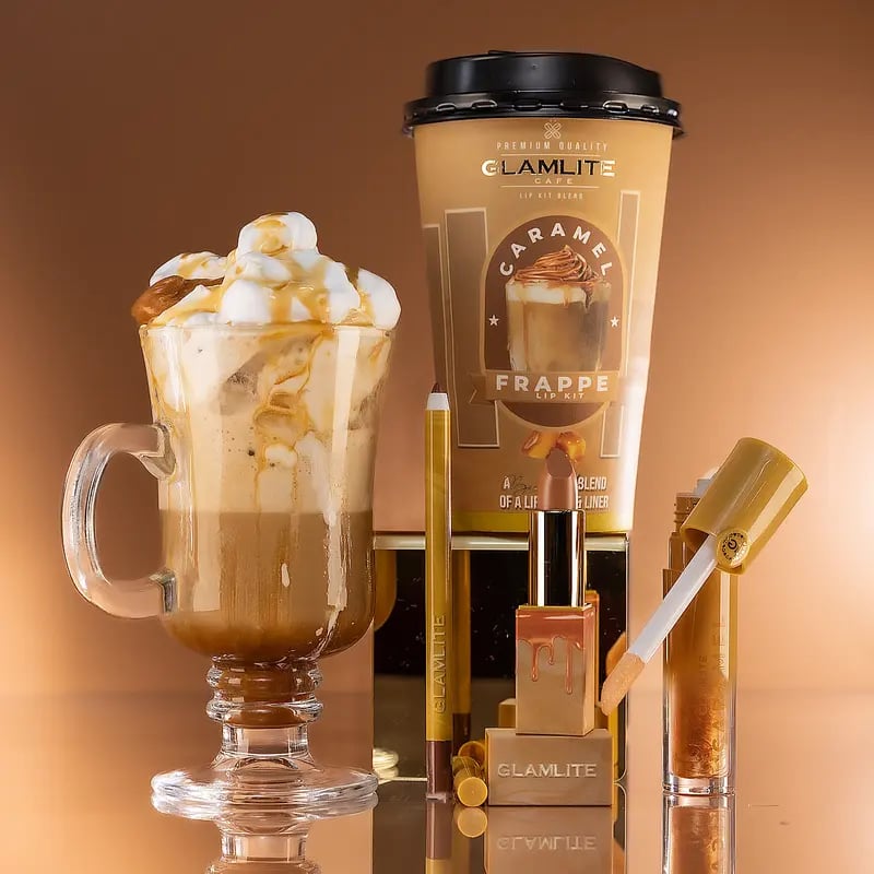 Glamlite Cafe: Coffee Lip Kits. Horchata Lip Gloss 9017080250622-1