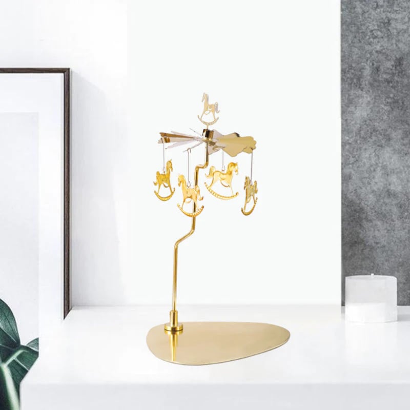 Romantic Thermal Rotating Candle Holder Stainless Steel Home Decoration 9539189113134-1