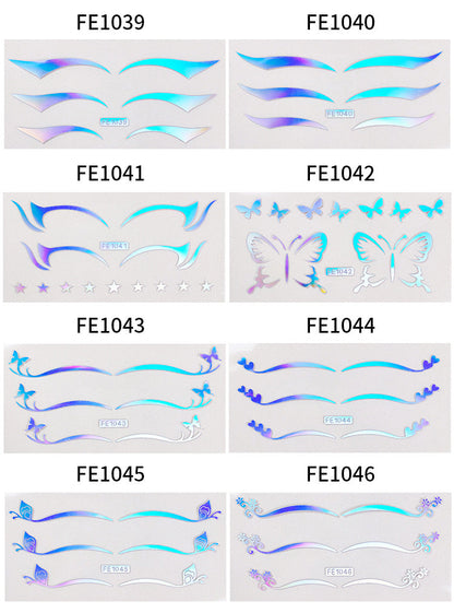 Simulated 3D Eyeliner Sticker Multi-coloured make-up eye stickers decorative make-up eyeliner stickers new 8901483757849-1