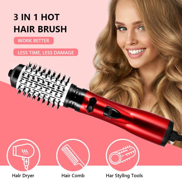 3-In-1 Hot Air Styler And Rotating Hair Dryer For Dry Hair, Curl Hair, Straighten Hair 8525637026094-1