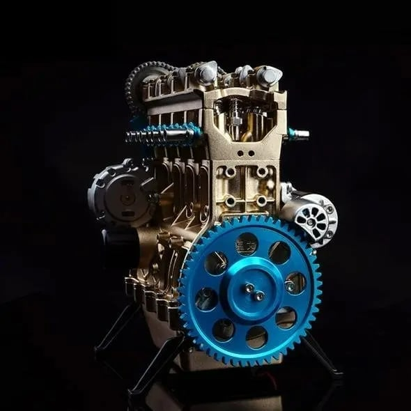 Resin Car Engine Model Collectible Educational Desk Display Ornament 9755112341806-1