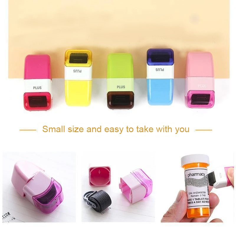 Privacy Protection Identity Guard Rolling Security Ink Stamp Roller 6851476258916-1