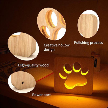 House Decor LED Wooden Lamp 6852124803172-1