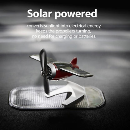 Solar Airplane Car Dashboard Decoration Rotating Ornament For Vehicle Interior 6851967123556-1